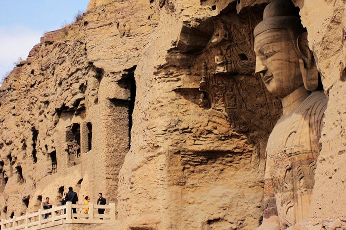 Yungang Grottoes in Datong