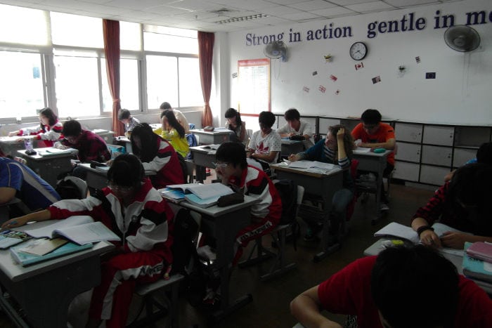 study in a chinese highschool