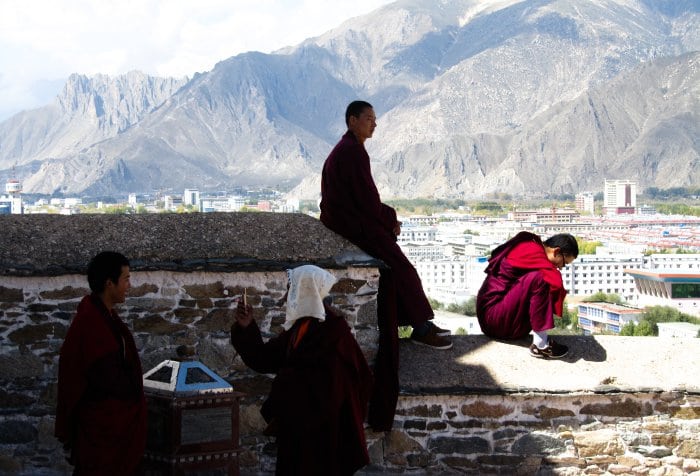 Monks in Lhasa