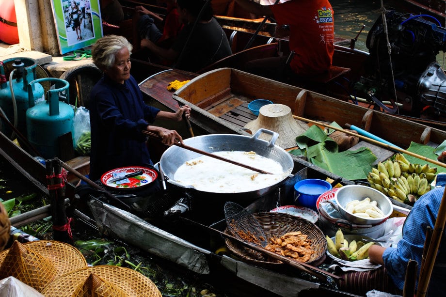 Floating Market in Bangkok