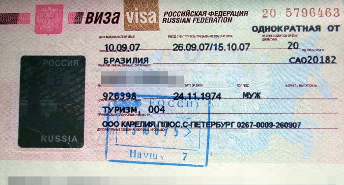 Russian visa