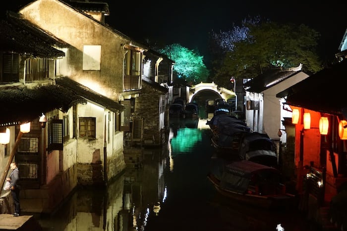 Zhouzhuang by night