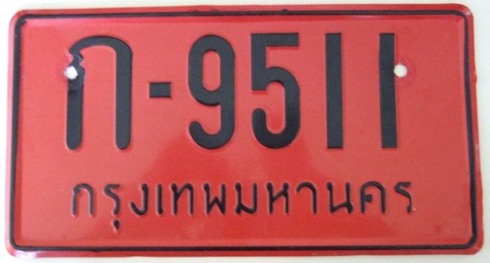 Drivers license in Thailand
