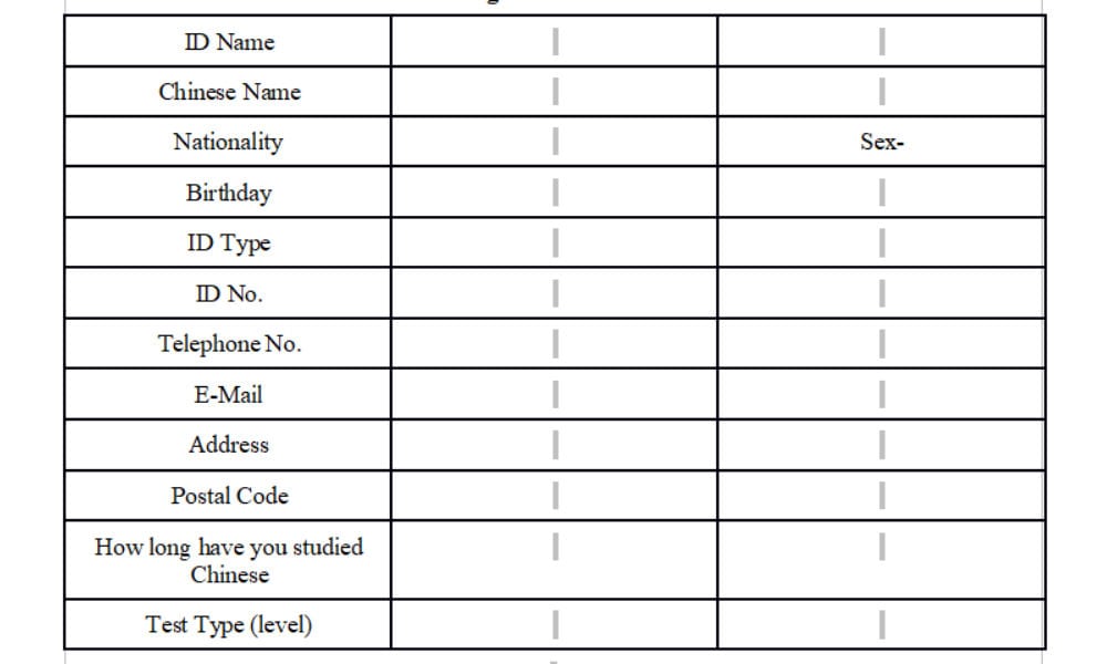 HSK, HSKK, BTC and YCT exams registration