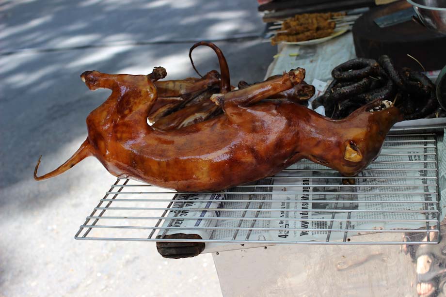 Carne cruda de perro en Vietnam