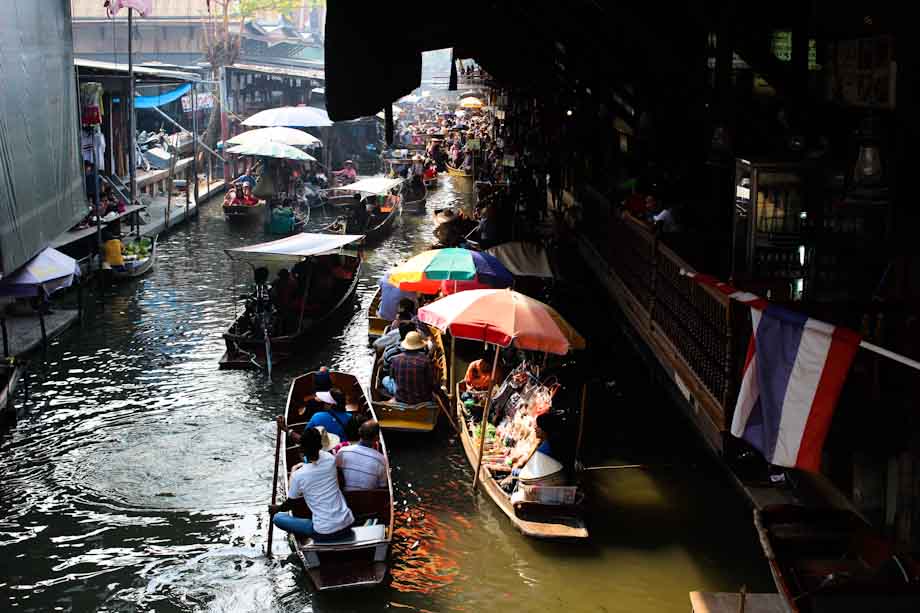 Mercado flotante bangkok