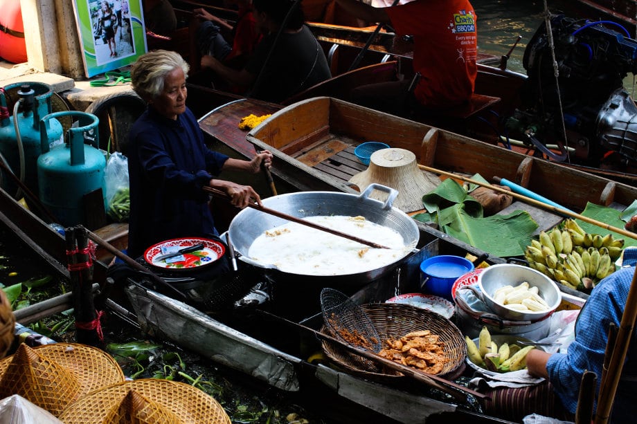 Mercado flotante bangkok