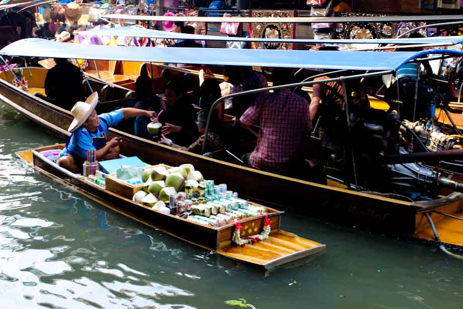 Mercado flotante bangkok