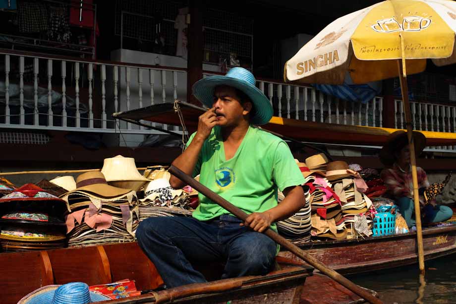 Mercado flotante bangkok