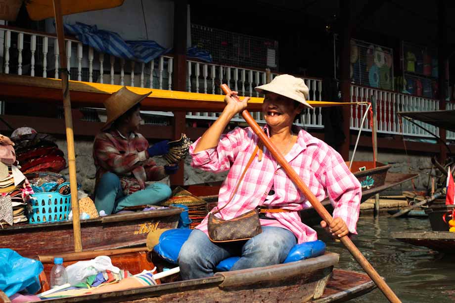 Mercado flotante bangkok