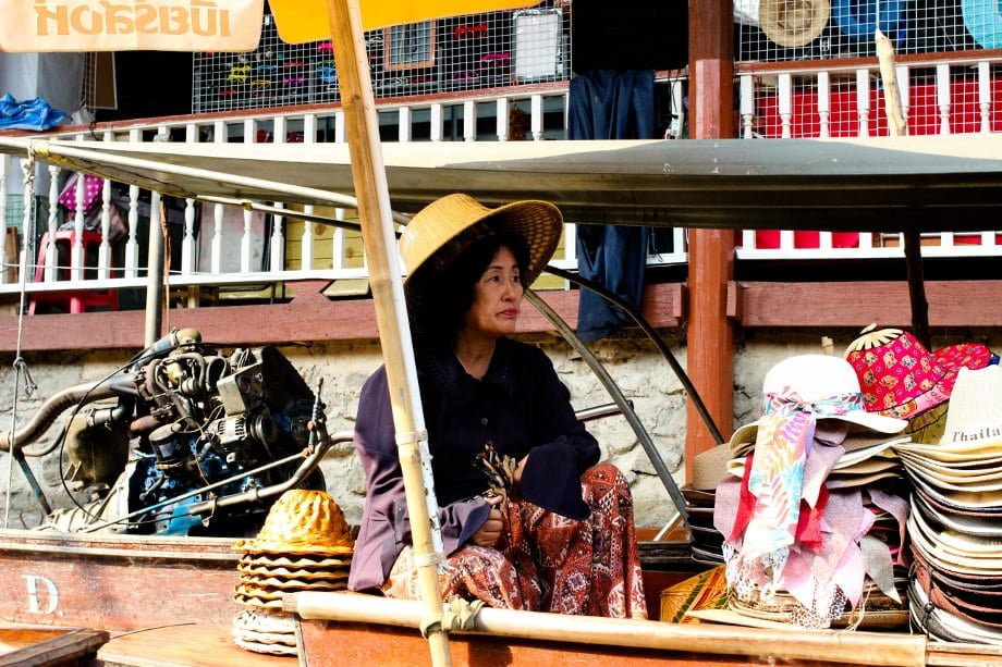 Mercado flotante bangkok