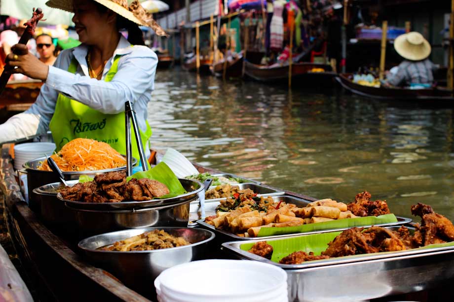 Mercado flotante bangkok