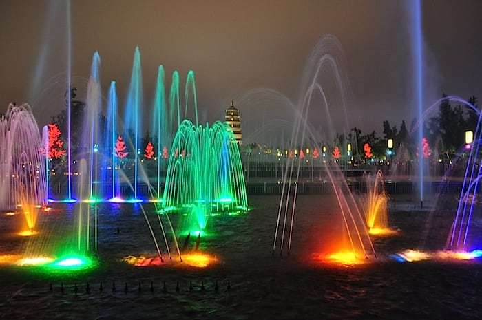 Fuente de luces