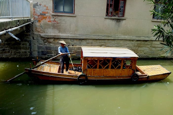 Barcas en Suzhou