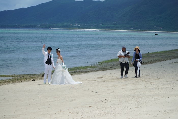 foto de boda en Okinawa