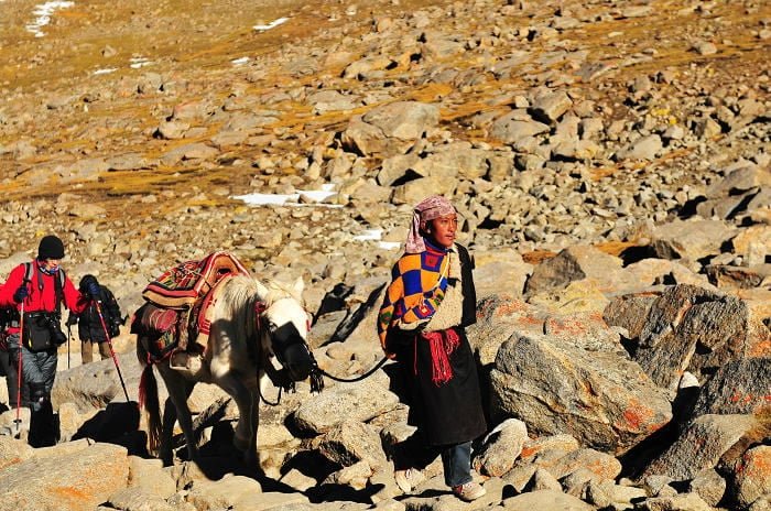 Jinete en la Kora de Kailash Jinete en la Kora de Kailash