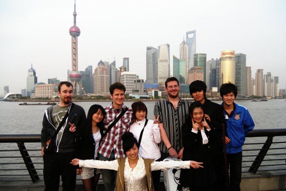 foto ricordo a shanghai