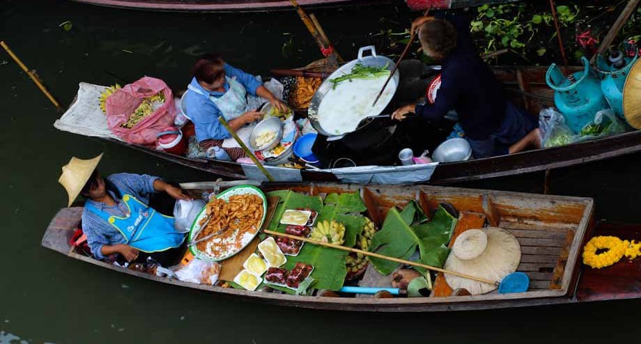 mercati galleggianti, Bangkok