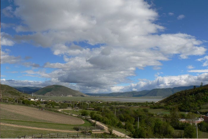 vista dal mio ufficio vicino Shangri La vistaufficiovicinoshangrila