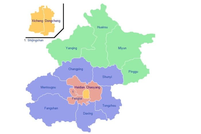 Distretti Pechino Distretti Pechino