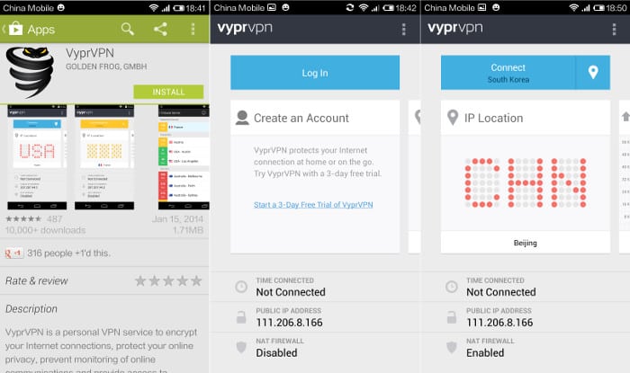 Installazione di VyprVPN sul mio smartphone