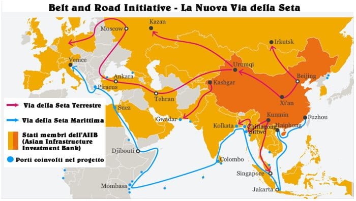 Mappa Belt and Road Mappa Belt and Road